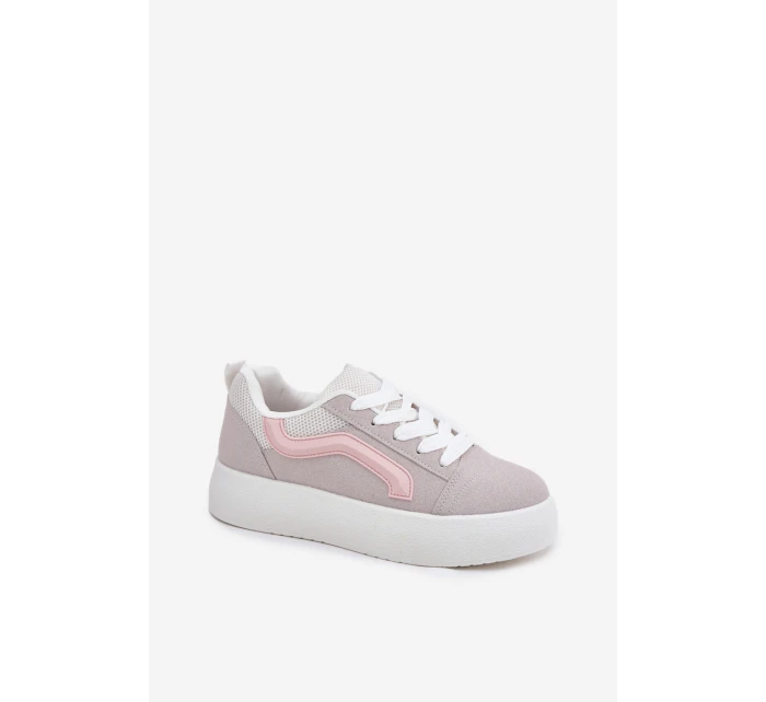 Sneakersy Damskie Na Platformie Szare Tellnira Sneakersy Damskie Na Platformie Szare Tellnira