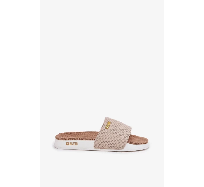 Dámske papuče Big Star - béžové