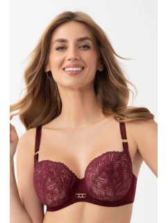 SOFT BRA BURGUNDY model 21471244 - Gorsenia