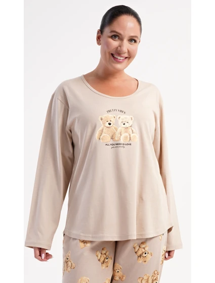 Dámské pyžamo dlouhé model 22405926 - Vienetta Dámské pyžamo dlouhé model 22405926 - Vienetta