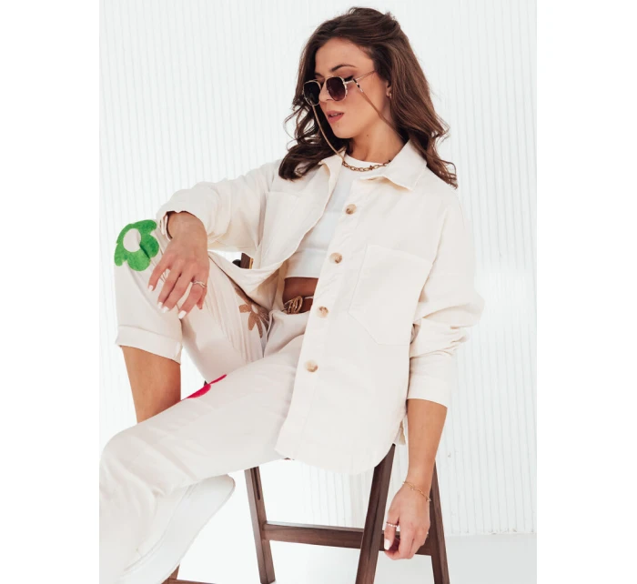 Dámska bunda DOSTA ecru FashionStreet TY4143 Dámska bunda DOSTA ecru FashionStreet TY4143