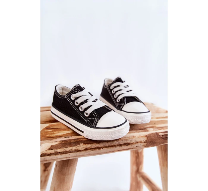 Dziecięce Trampki Klasyczne Czarne Filemon
