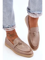 Klasyczne Mokasyny Damskie Szare Cortez