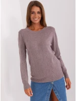 Sweter AT SW model 18895533 jasny fioletowy - FPrice Sweter AT SW model 18895533 jasny fioletowy - FPrice