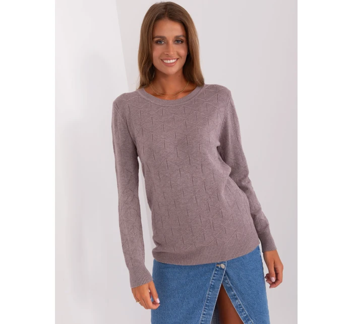 Sweter AT SW model 18895533 jasny fioletowy - FPrice Sweter AT SW model 18895533 jasny fioletowy - FPrice