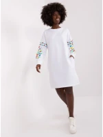 Sukienka RV SK model 18729911 biały - FPrice Sukienka RV SK model 18729911 biały - FPrice