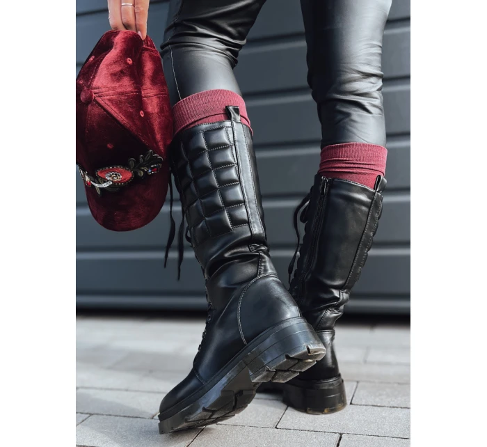 dámské černé kozačky Dstreet model 21981344 - FashionStreet