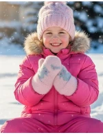 Noviti RZ049 Rukavice pre dievčatko Fluffy Kitten