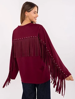 bluza damska z bordowa model 21470523 - Factory Price