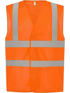 HVW 120 HiVis síťovaná bezpečnostní vesta model 22502249 hi vis orange - Yoko