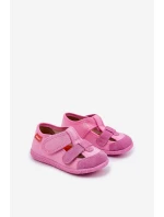 Kapcie Milami Dziecięce Na Rzepy Różowe Reathiana