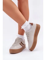 Stylové tenisky na platformě šedé model 21682892 - Boto