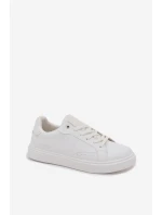 Trampki Sneakersy Męskie Z Eko Skóry Big Star OO174118 Białe