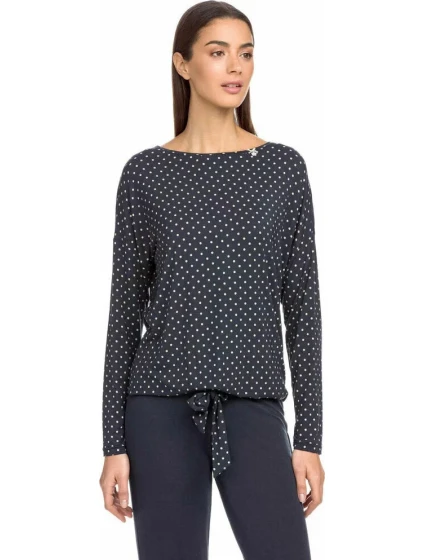 Dámske pyžamo 15068 - 572 tmavo modrá s bodkami - Vamp