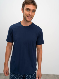 Pánské tričko model 18587033 tmavě modré - Vamp