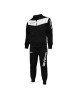 Pánske tepláky Tuta Visa TR018 1003 black and white - Givova