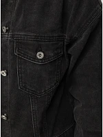 Dámská džínová přechodová bunda, černá, FashionStreet TY6012 Dámská džínová přechodová bunda, černá, FashionStreet TY6012