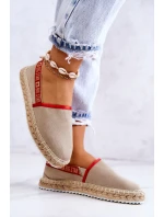 Materiałowe Espadryle Wsuwane Big Star JJ274879 Beżowe