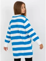 Dámský svetr LC SW 8030  bílý a modrý