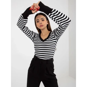 Dámska blúzka RV BZ 8612.03 čierna a biela - FPrice Dámska blúzka RV BZ 8612.03 čierna a biela - FPrice