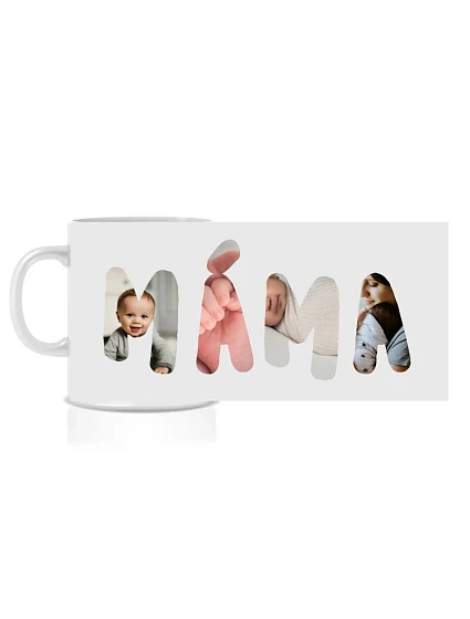 Personalizovaný klasický biely keramický hrnček s objemom 300 ml s nápisom „mama/tata/babička/dedko“ na základe fotografií Personalizovaný klasický biely keramický hrnček s objemom 300 ml s nápisom „mama/tata/babička/dedko“ na základe fotografií