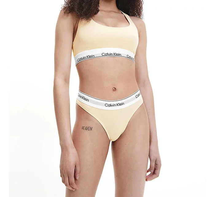 Dámske tangá Modern Cotton Nat QF7050E-ACK - Calvin Klein