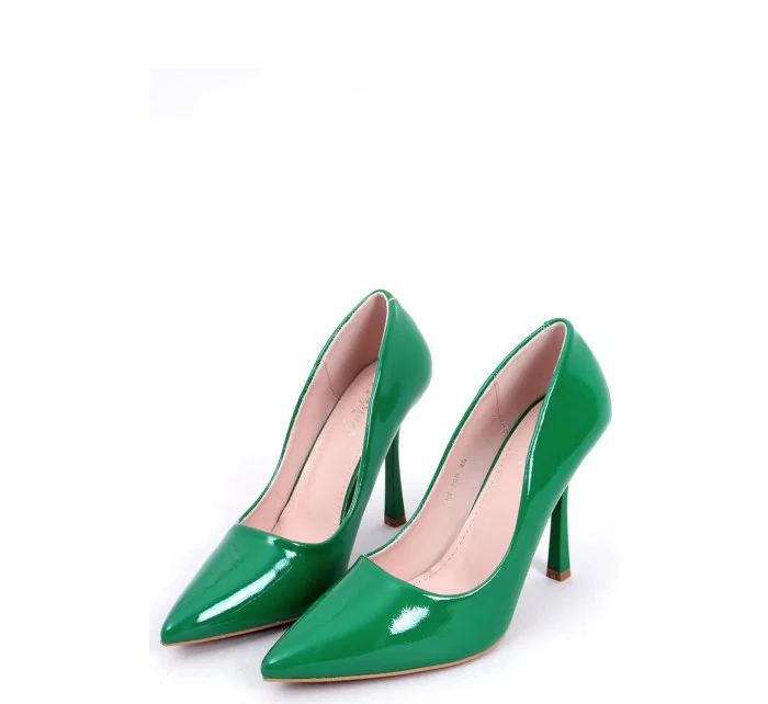Dámské lodičky na jehlovém podpatku model 19639330 Tmavě zelená - SEASTAR Dámské lodičky na jehlovém podpatku model 19639330 Tmavě zelená - SEASTAR