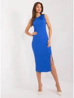 Dámské šaty modré model 20210040 - FPrice Dámské šaty modré model 20210040 - FPrice