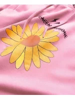 Dámská tepláková mikina ve špinavě růžové barvě se model 16150034 - Ambitionfly