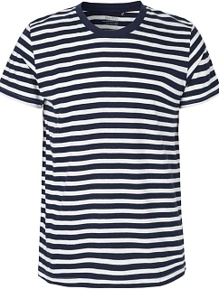 O 61001 Pánské tričko z bio bavlny model 22504588 white/navy stripe - Neutral