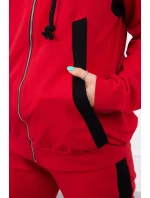 Športová sada s pruhmi červená