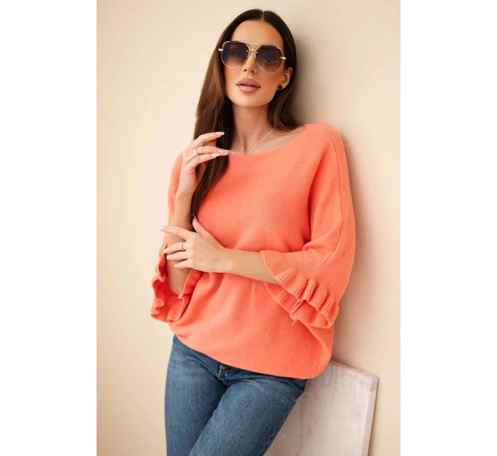 Dámský svetr typu s kulatým výstřihem model 21949276 - K-Fashion Dámský svetr typu s kulatým výstřihem model 21949276 - K-Fashion