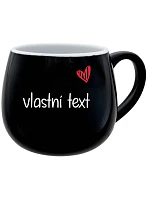 Vlastný text na retro plechovom hrnčeku Vlastný text na retro plechovom hrnčeku