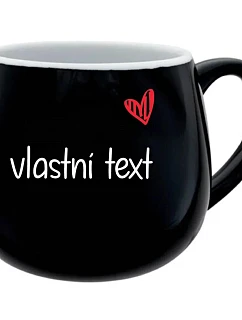 Vlastný text na retro plechovom hrnčeku