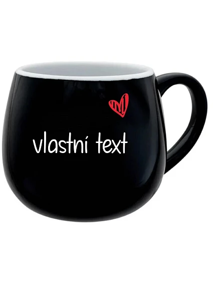 Vlastný text na retro plechovom hrnčeku Vlastný text na retro plechovom hrnčeku
