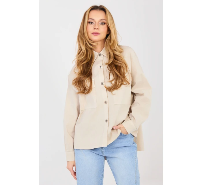 Košeľa s dlhým rukávom model 224202 Taliansko Moda