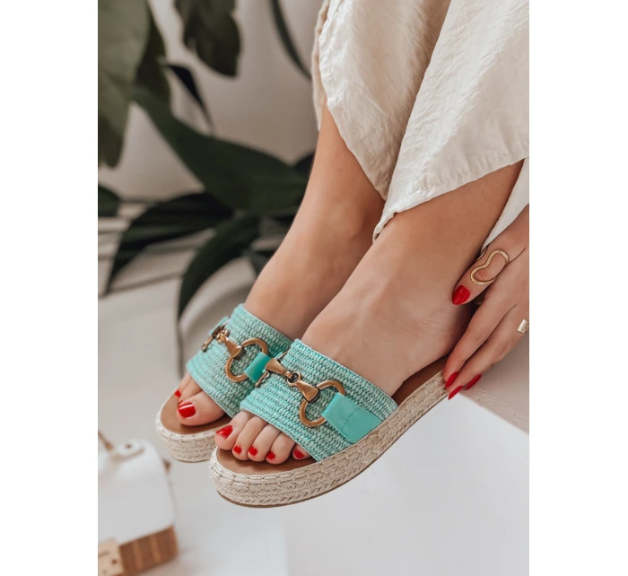 Dámske žabky MISSWAVE zelené FashionStreet ZY0949