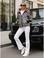 Dámska prechodná bunda v leopardej ružovej farbe FashionStreet TY5550 Dámska prechodná bunda v leopardej ružovej farbe FashionStreet TY5550