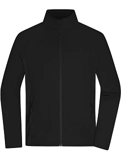 JN Pánská strečová fleecová bunda 02. black/black model 22415222 - Daiber