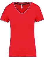 K Dámské piqué tričko s V výstřihem 20.K model 22508601 - Kariban K Dámské piqué tričko s V výstřihem 20.K model 22508601 - Kariban