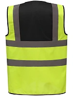 Yoko HVW 100 Hi-Vis bezpečnostná vesta 79.W100 čierna/výstražná žltá Yoko HVW 100 Hi-Vis bezpečnostná vesta 79.W100 čierna/výstražná žltá