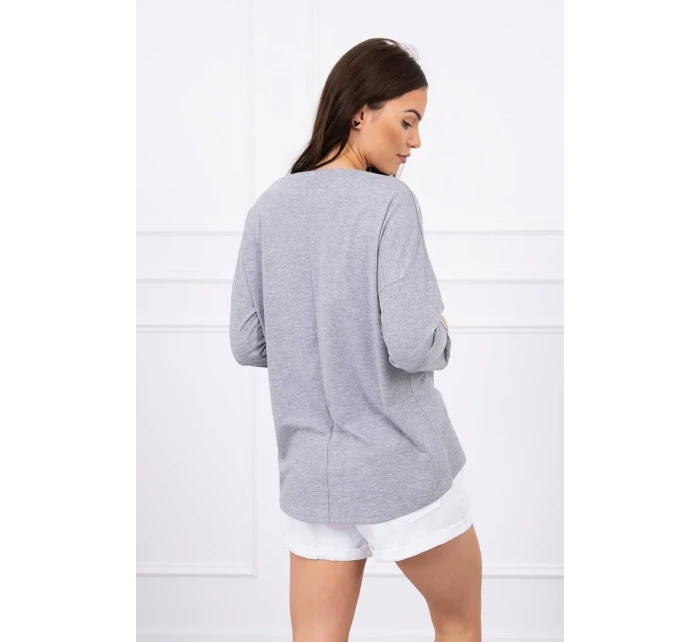 American Girl model 18743847 halenka šedá S/M L/XL - K-Fashion