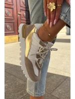 Kožené Polobotky Sneakers Dámské model 21693232 - Artiker