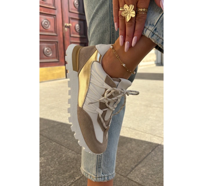 Kožené Polobotky Sneakers Dámské model 21693232 - Artiker