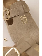 Dámske prírodné semišové sandále Big Star TT274542 beige Dámske prírodné semišové sandále Big Star TT274542 beige