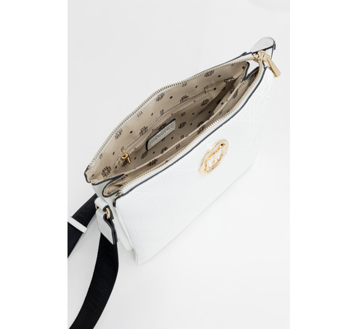 Monnari tašky Dámska kabelka s jemným vzorom biela