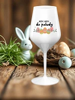 HODY, HODY, GOODBYE - biely nerozbitný pohár na víno 470 ml