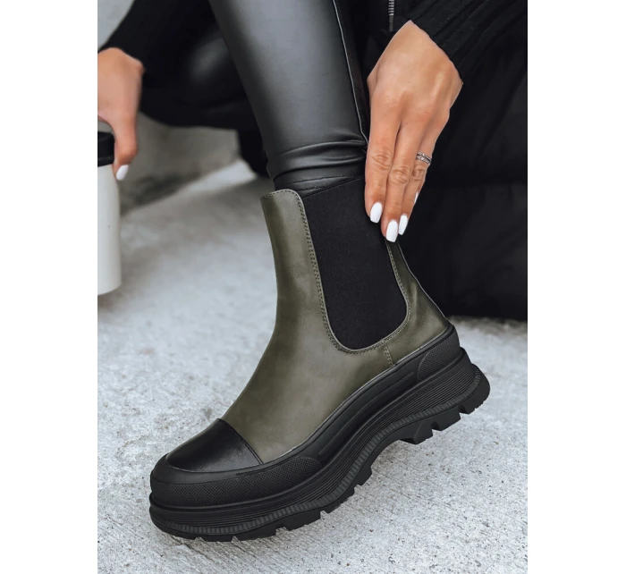 Dámske čižmy DENTAR green FashionStreet ZY0411