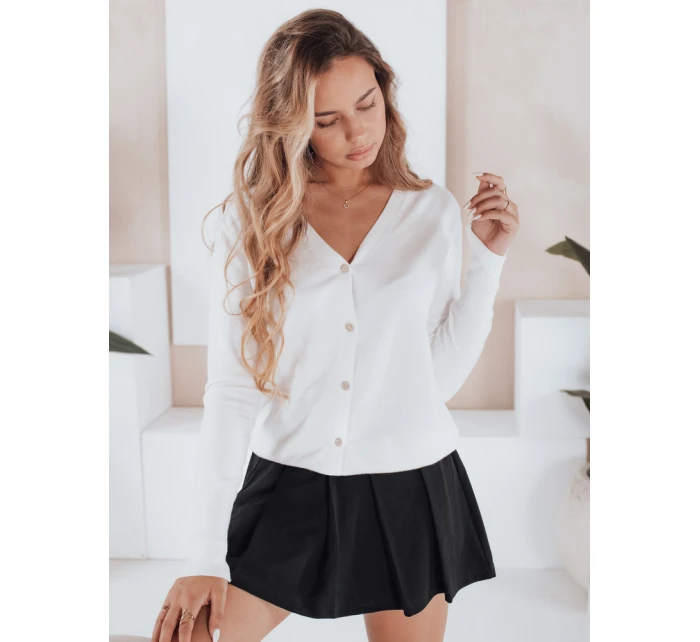 Dámsky sveter CHICGLOW white FashionStreet MY2497 Dámsky sveter CHICGLOW white FashionStreet MY2497