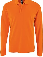 SOL'S Perfect LSL Men Pánske polo s dlhým rukávom z piké 25.2087 oranžové